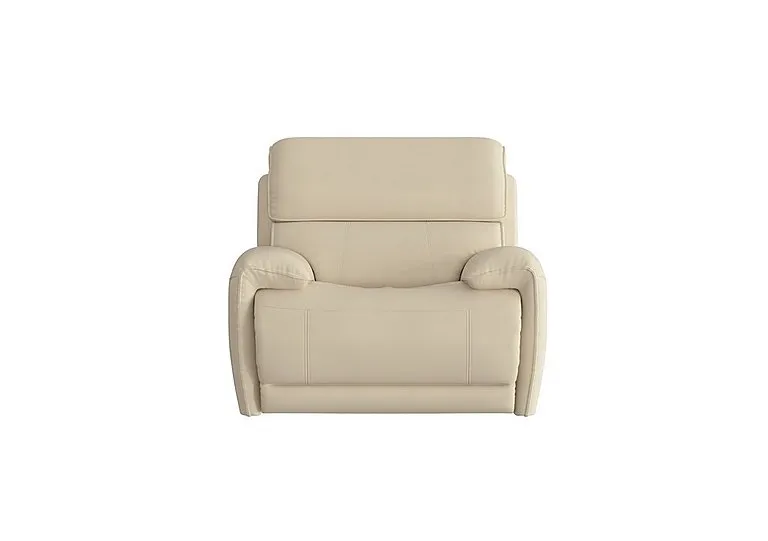 Link Leather Armchair - BV Bisque