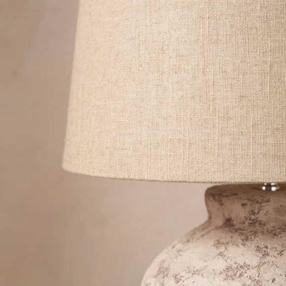 Pacific Lifestyle Vanda Clay Stone Textured Ceramic Table Lamp 5