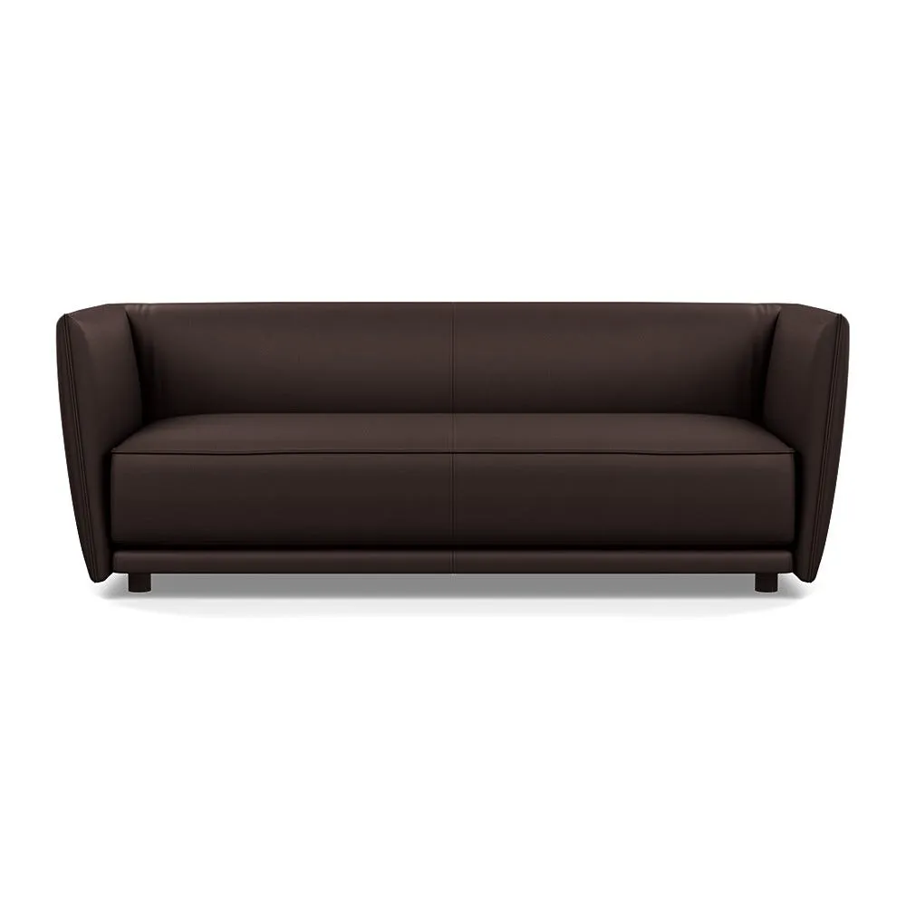 Heal's Valley 3 Seater Sofa Grain Chocolate Walnut Stain Feet 1