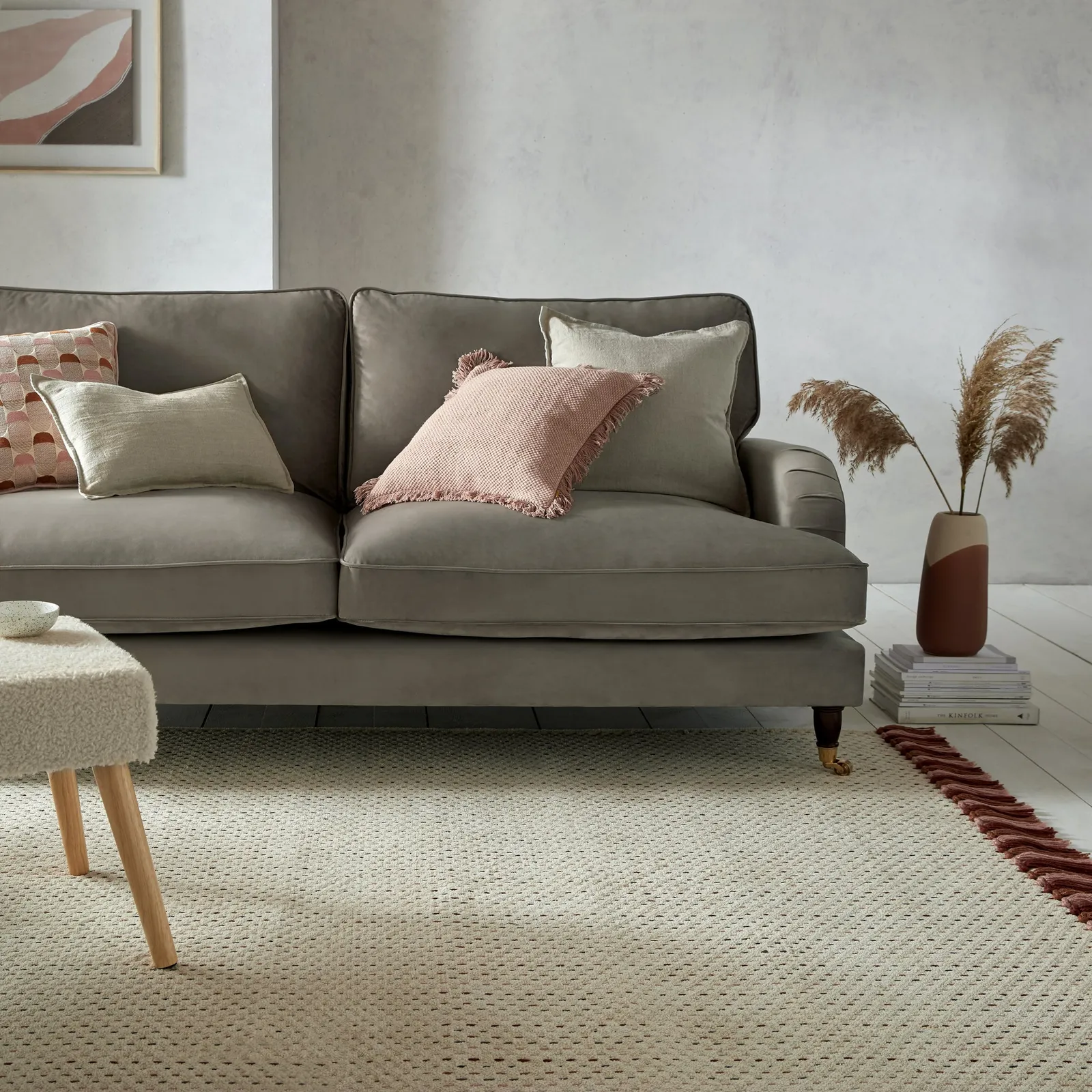 Belen Hand Woven Rug Cream