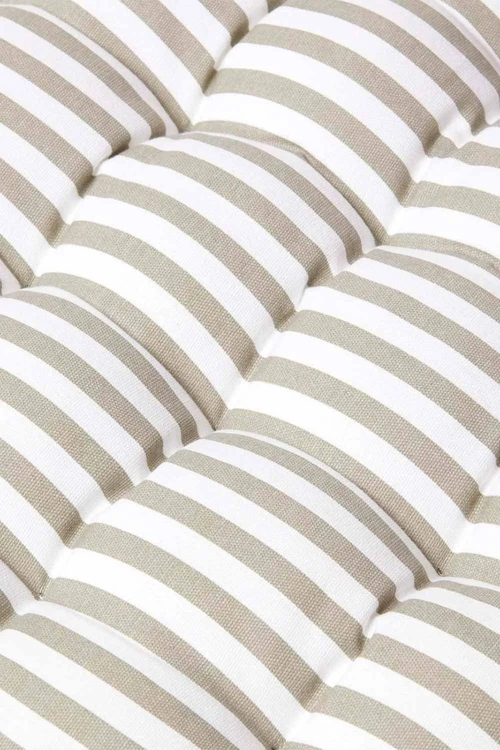 Homescapes Garden Bench Cushion Luxury 2 Seater Cotton Grey Striped Indoor Outdoor Pad 3