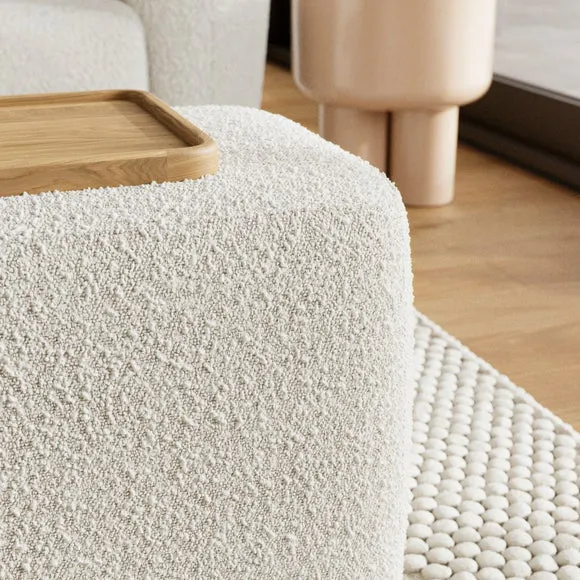Romy Chunky Tonal Boucle Modular Table Section 4