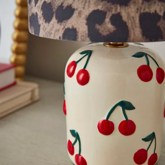 Cherry and Leopard Table Lamp 3