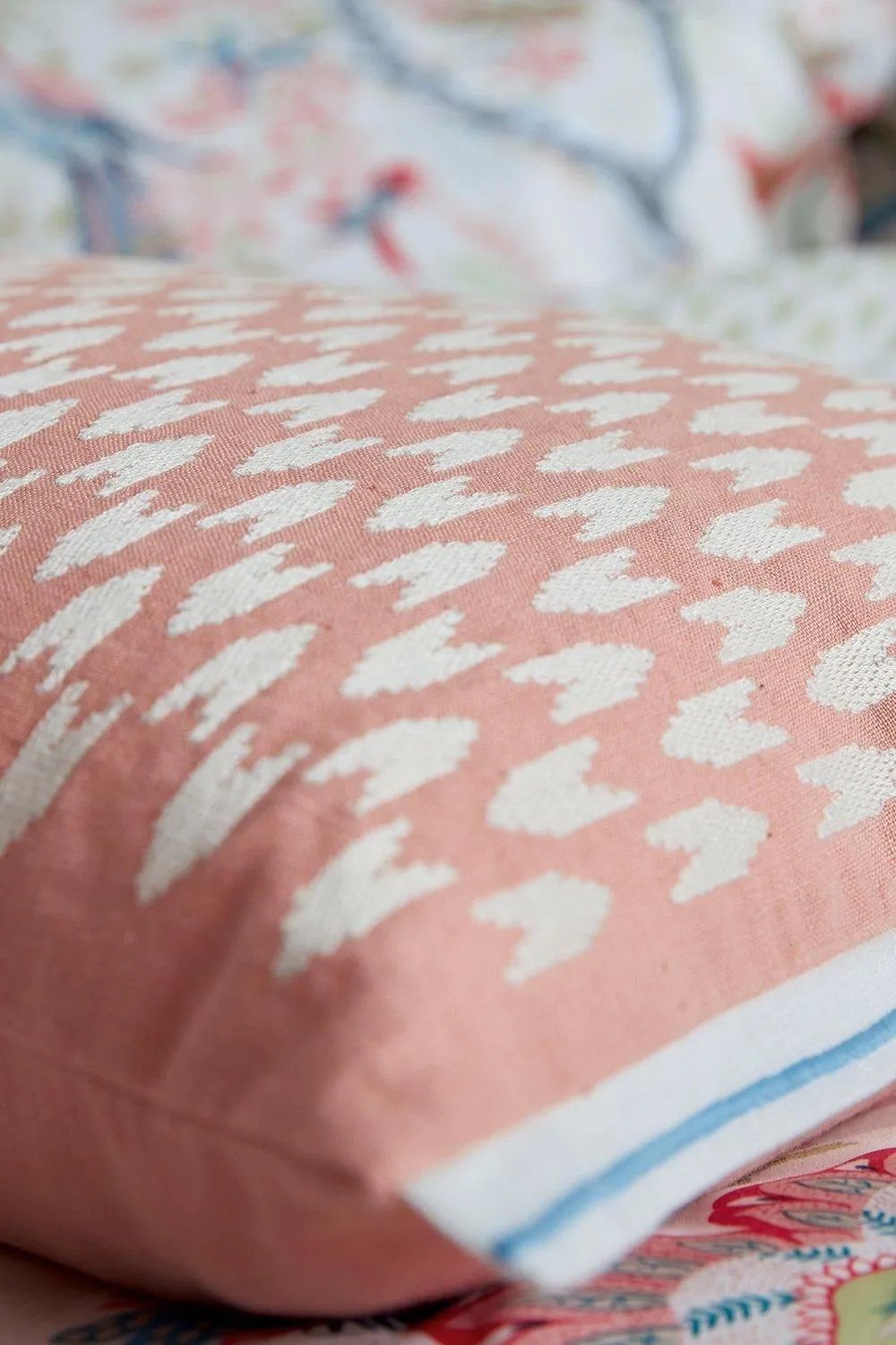 Sanderson 'Suva' Cushion 40X60cm in Pale Orange 2