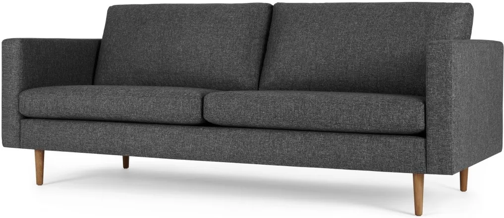 Leighton 3 Seater Sofa, Textured Mist Grey