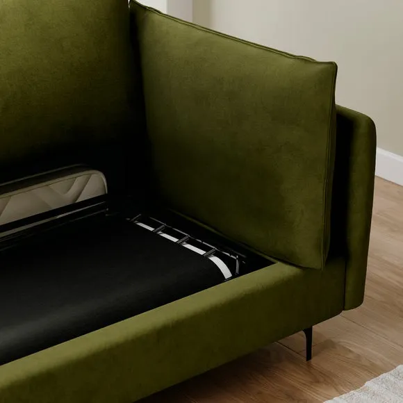 Ruby Velvet 2 Seater Sofa Bed 3