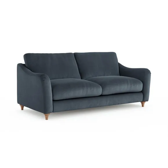 Hattie Matte Plush Velvet 3 Seater Sofa 6