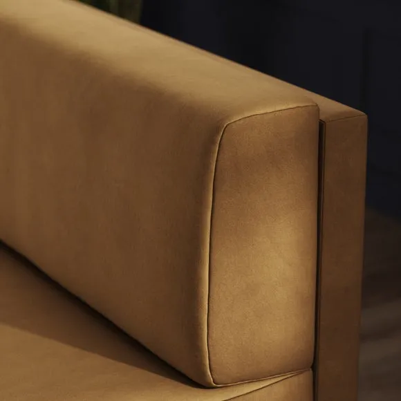 Mae Corner Dining Bench, Matte Plush Velvet 3