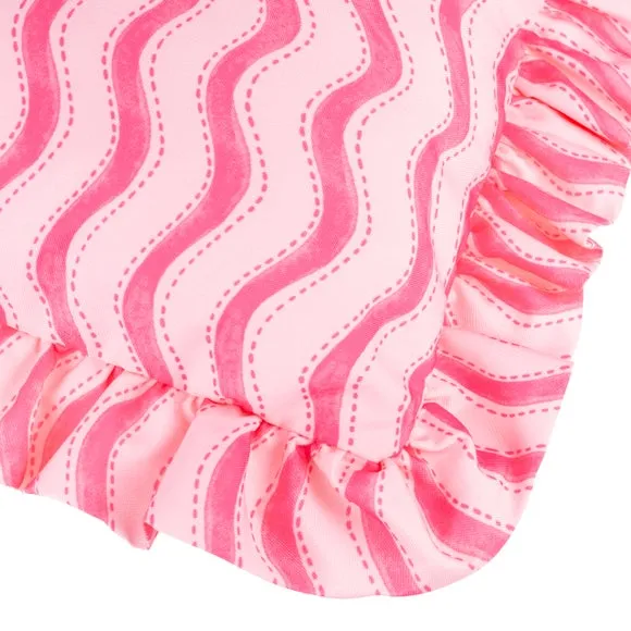 Summer Solstice Wiggly Stripe Outdoor Rectangle Cushion 4