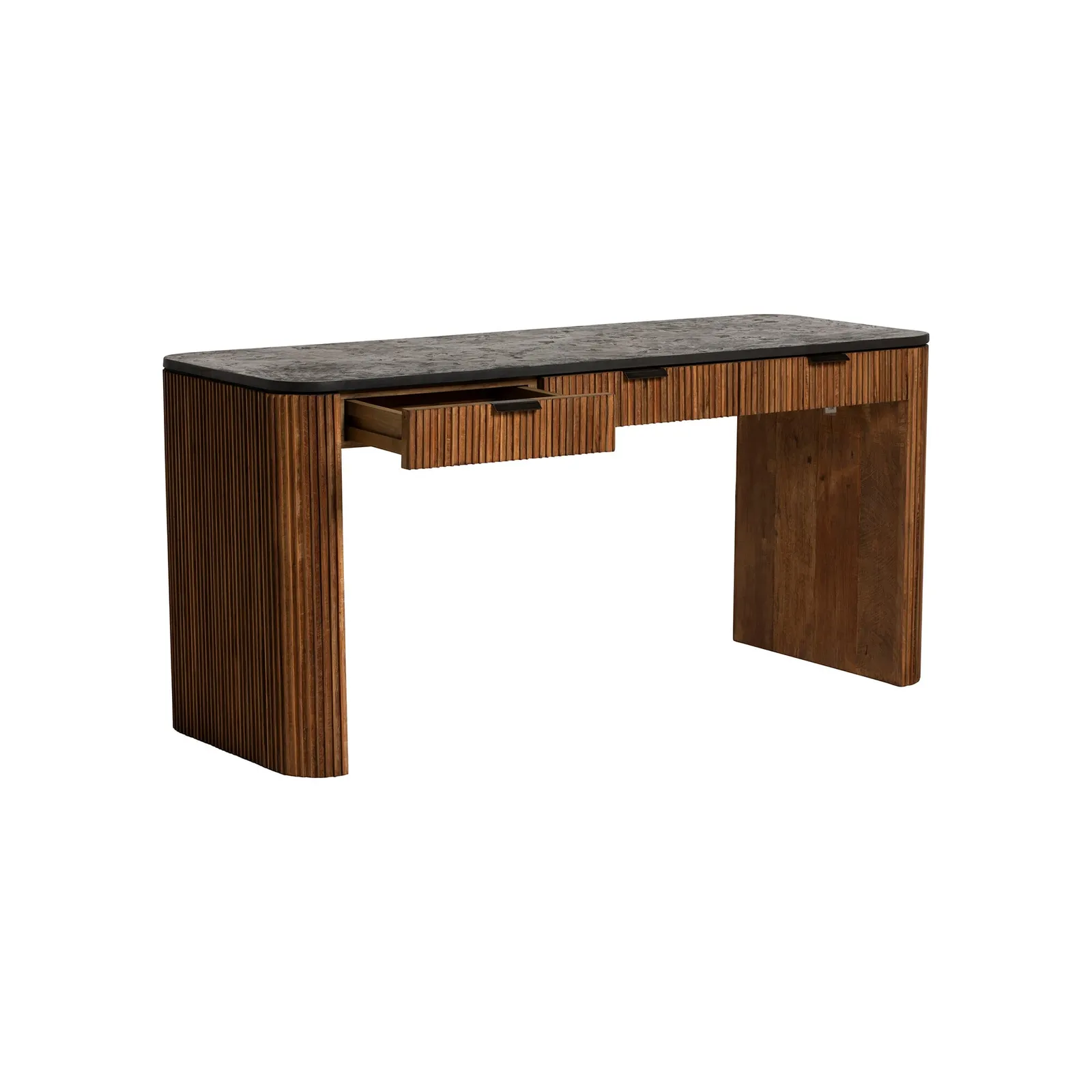 Trinidad Rectangular Desk, Teak Wood | Barker & Stonehouse 4