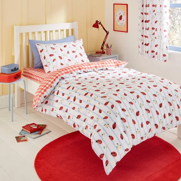 Ladybird Lane Quilt Cover and Pillowcase Set