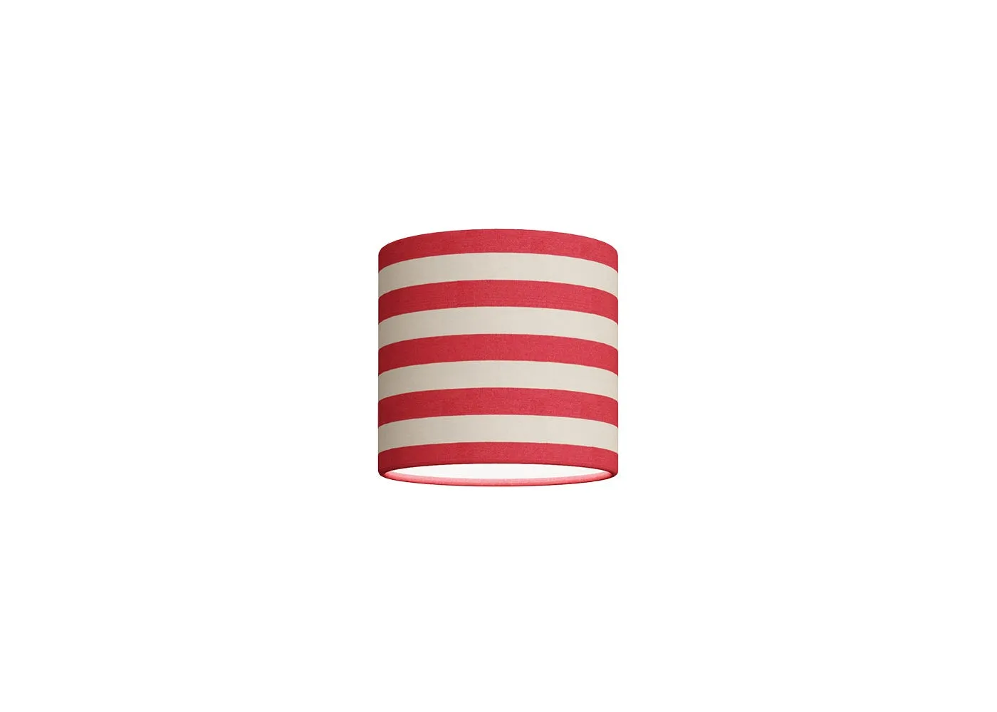 Shropshire Shades Big Stripe Lampshade Red 20 x 18cm