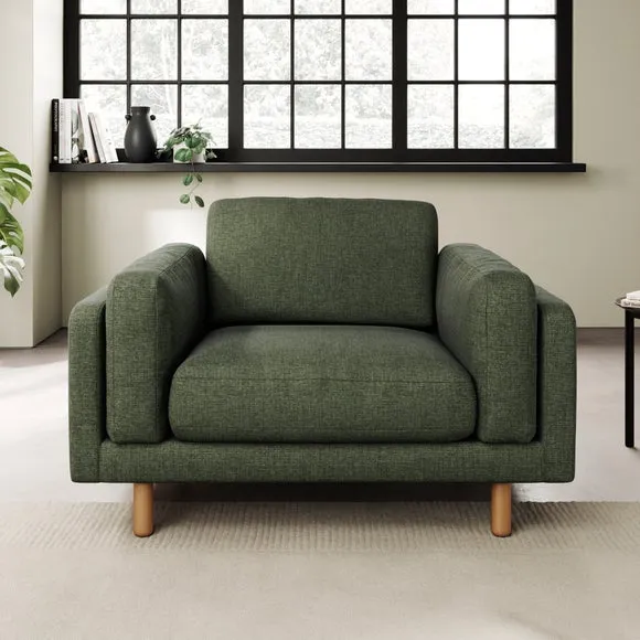 Newton Chenille Soft Texture Snuggle Chair 1