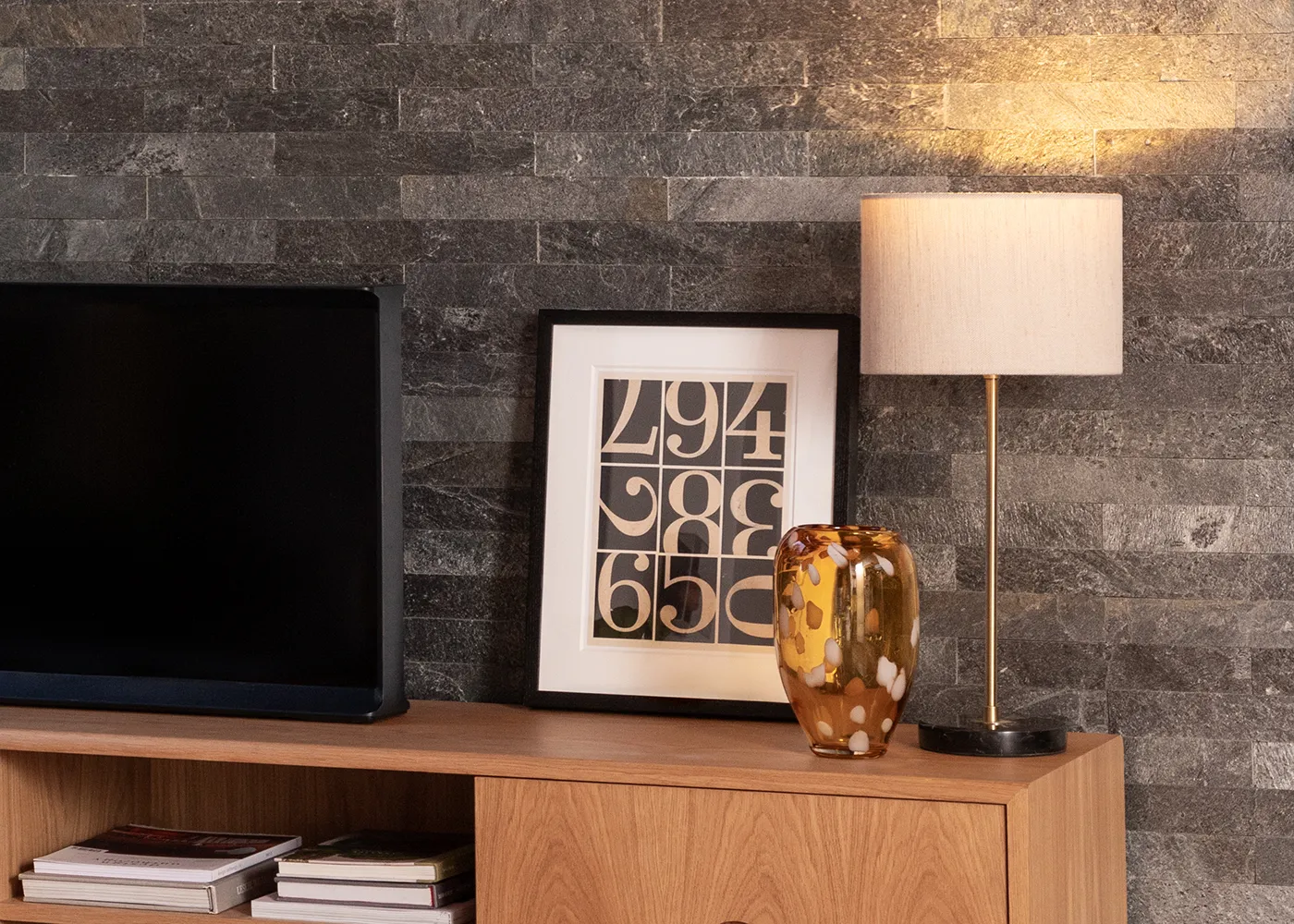Heal's Simple Table Lamp White Marble 3