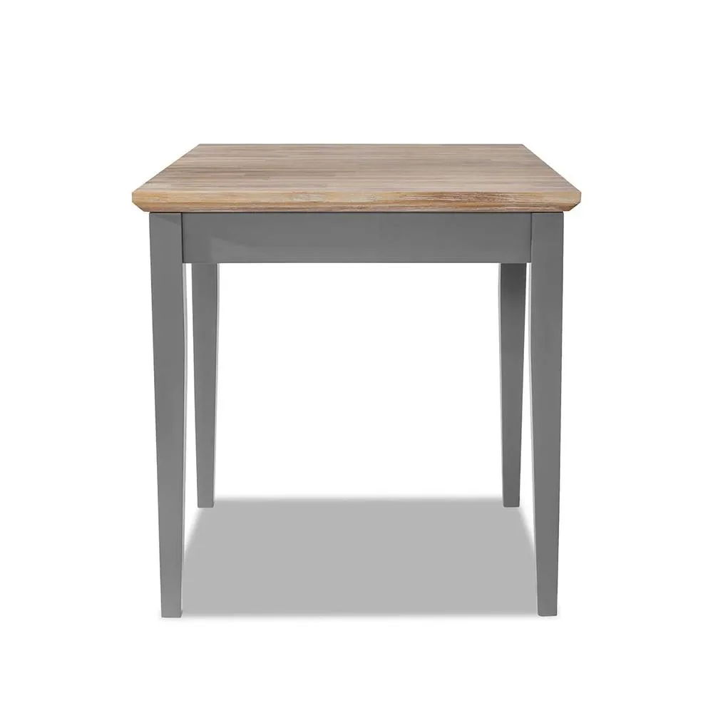 Statement Furniture Florence Square Extendable Kitchen Dining Table in Light Grey 4