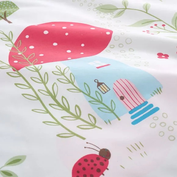 Toadstool Fairies Reversible Polycotton Duvet Cover & Pillowcase Set 5