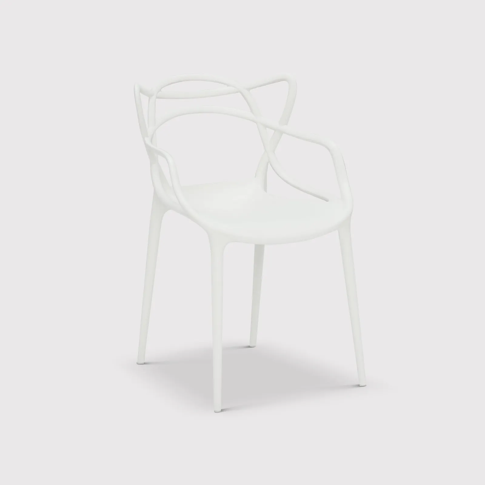 Kartell Masters Dining Chair, White Plastic | Barker & Stonehouse 2