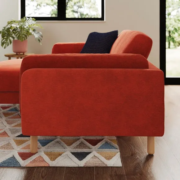 Newton Luxe Chenille Corner Chaise Sofa 2