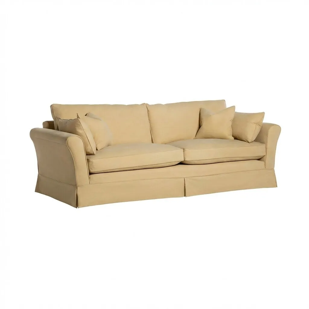 Berkeley Extra Large Sofa, Yellow Fabric | Barker & Stonehouse 2
