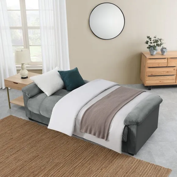 Margo Velvet with Storage Double Sofa Bed 2
