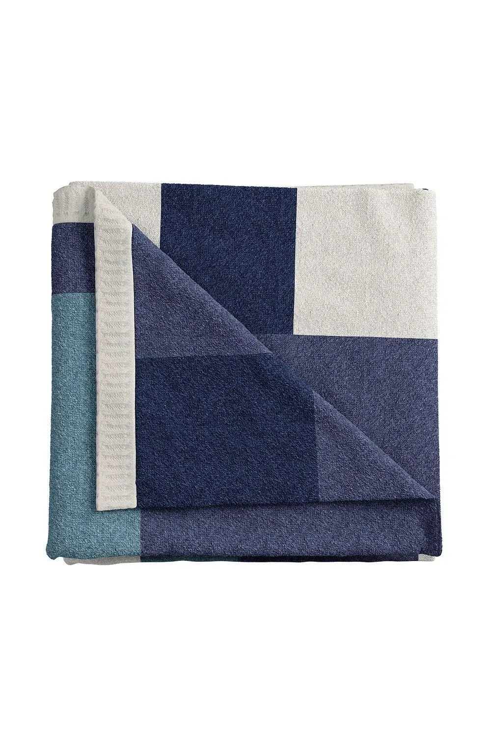 Helena Springfield 'Patchwork' Knit Throw in Blue