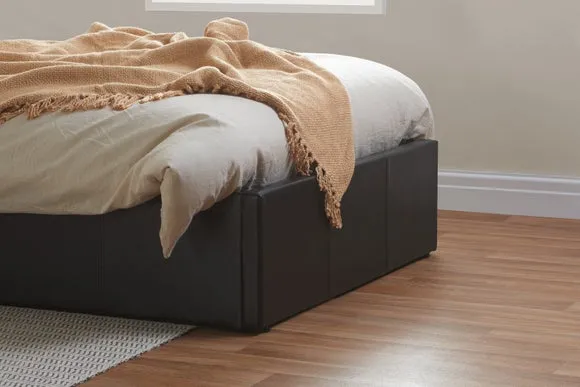Berlin Ottoman Bed Frame, Faux Leather 5