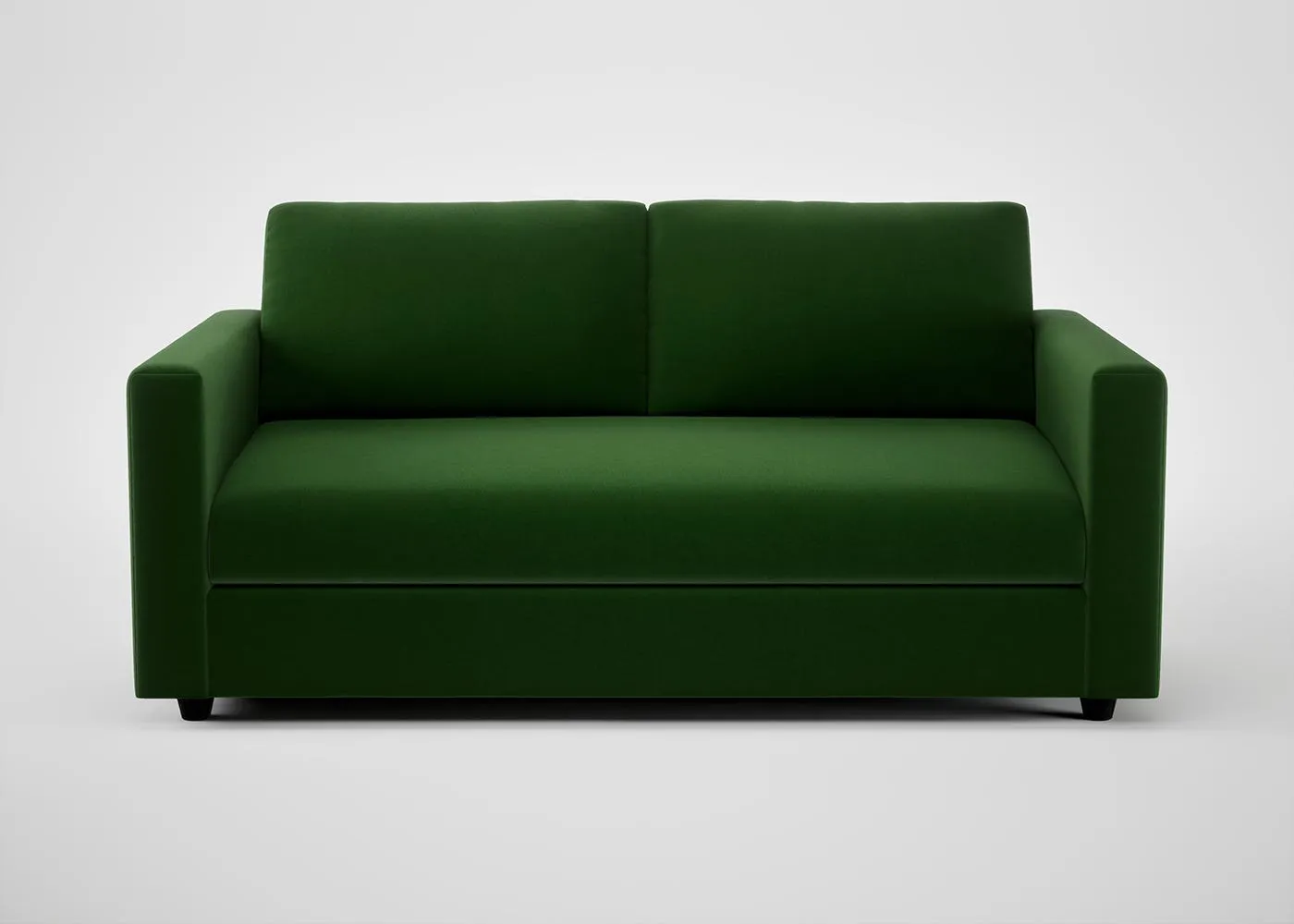 Heal's Nimbus II 3 Seater Sofa Smart Velvet Forest Black Feet 1