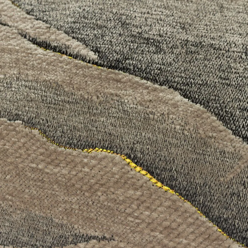 Paoletti Stratus Chenille Jacquard Cushion in Taupe 4