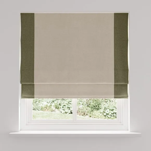 Luna Bordered Easy Chain Blackout Roman Blind 3