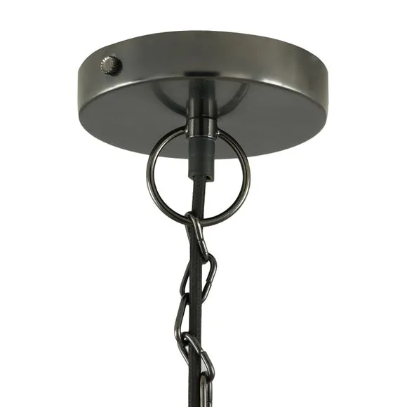 Fia Clear Glass Chain Drop Pendant Light 4