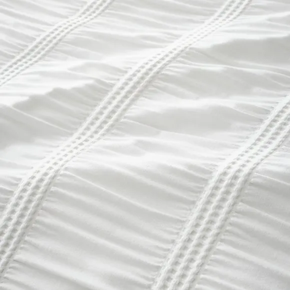 Pineapple Elephant Waffle Seersucker Duvet Cover & Pillowcase Set 2