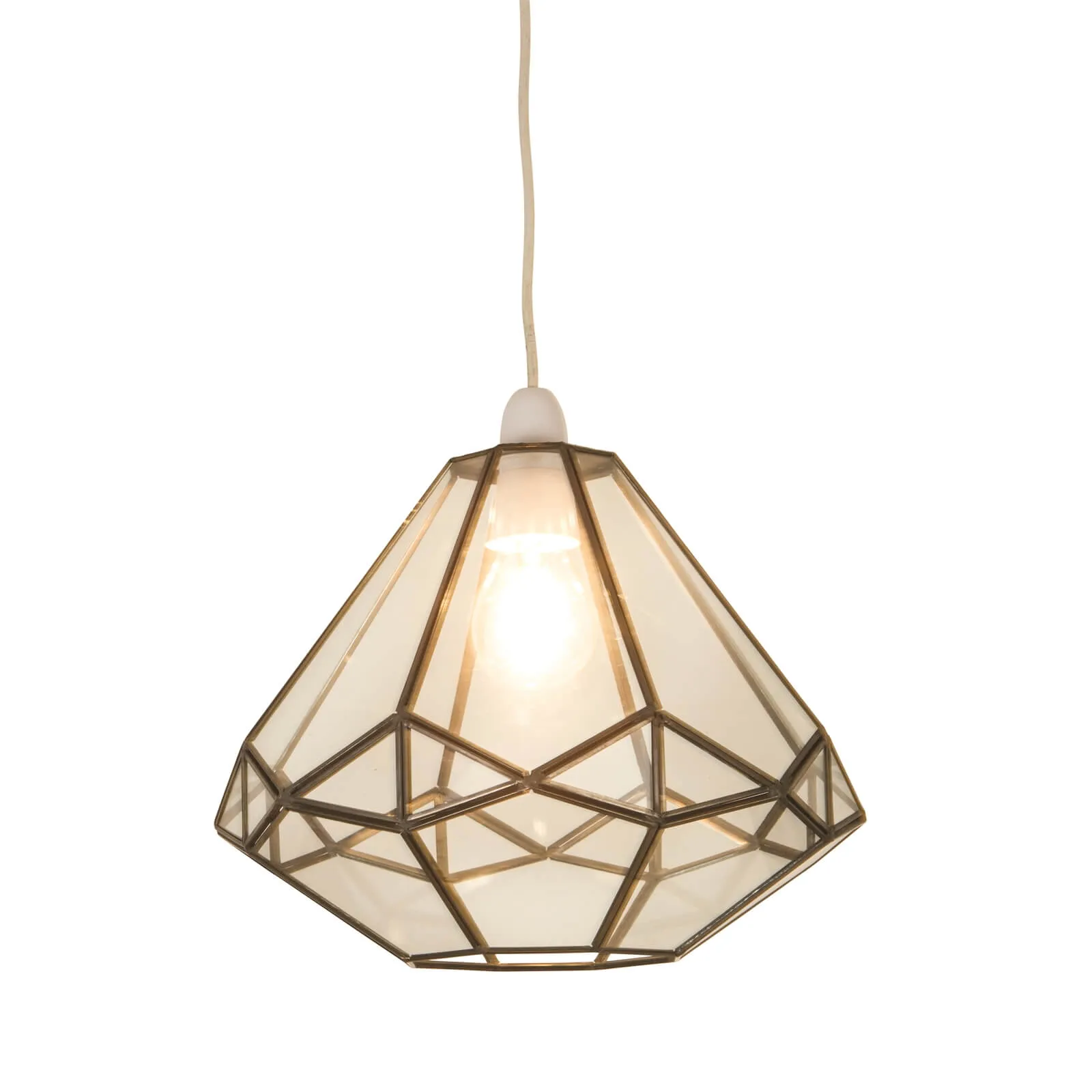 Philomena Octagonal Glass Easy Fit Pendant Shade
