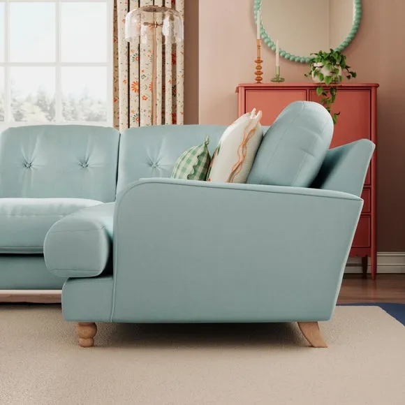 Martha Vintage Velvet Full Corner Sofa 2