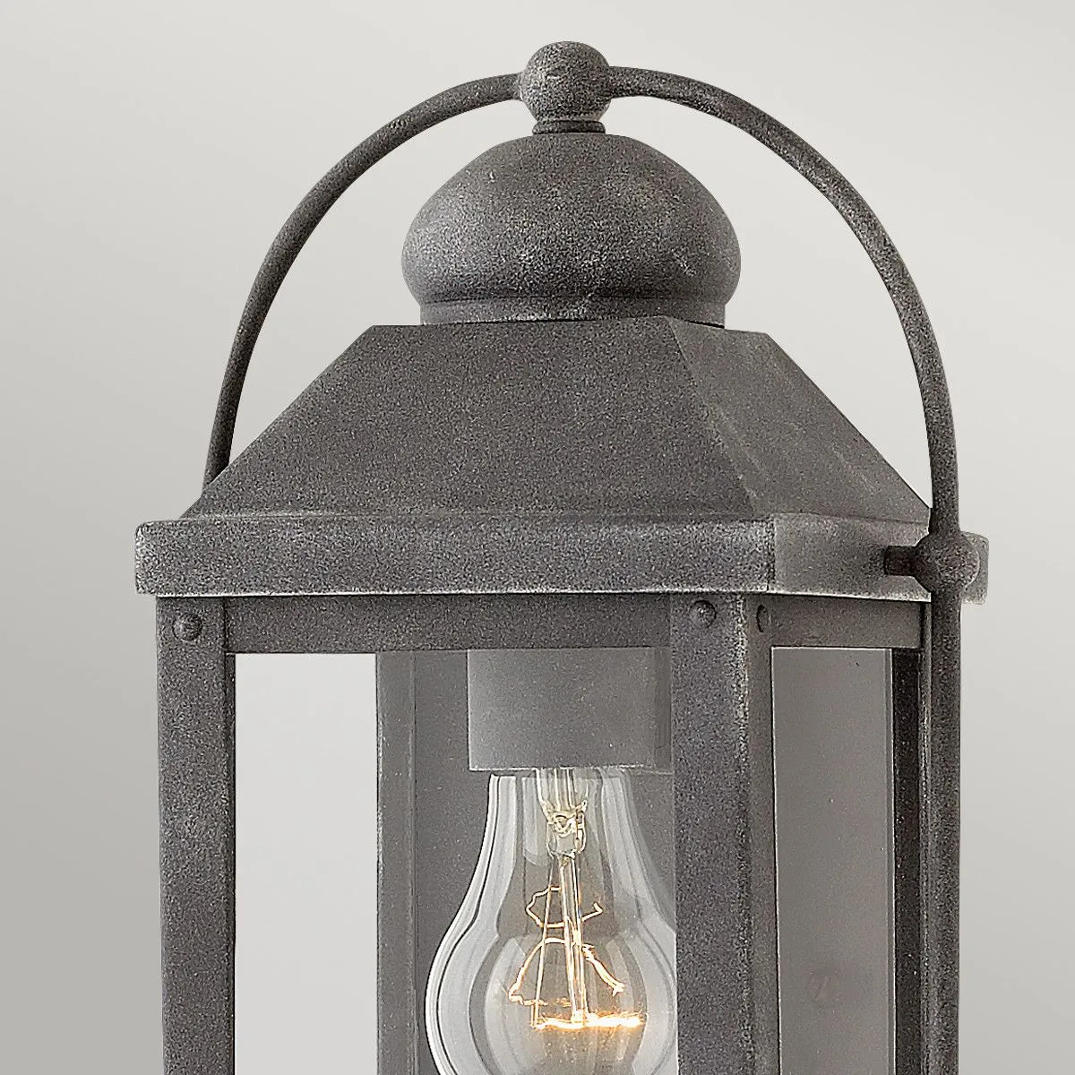 Netlighting Hinkley Anchorage Outdoor 1 Light Wall Lantern Aged Zinc IP44 in Grey 2