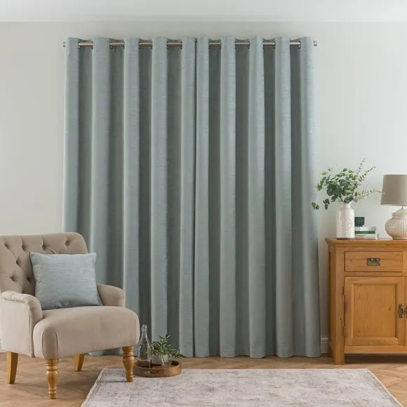 Genoa Chenille Blackout Eyelet Curtains 4