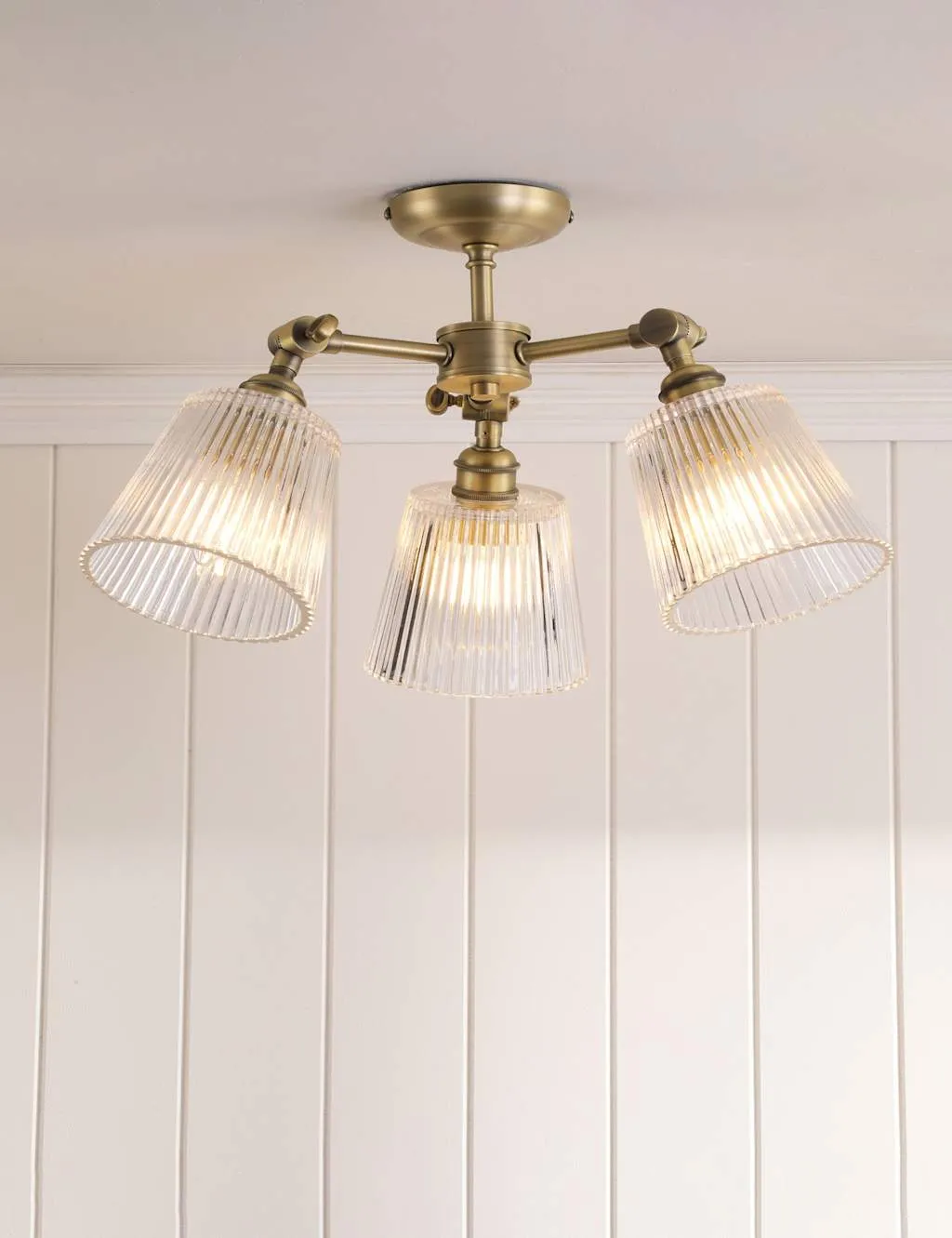 Laura Ashley Callaghan Ceiling Light Antique Brass
