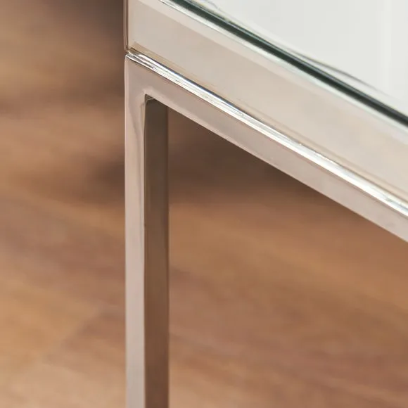 Elysee Console Table, Mirrored Glass 4