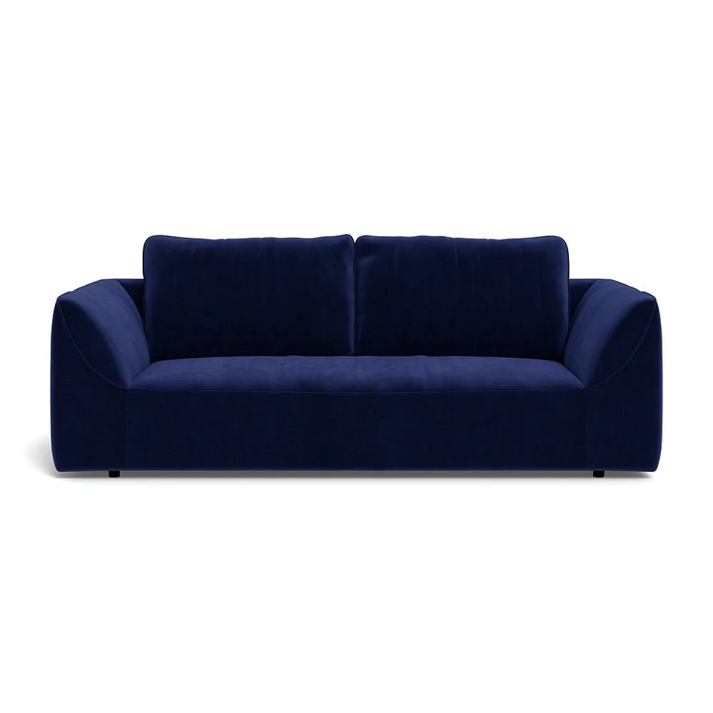 Heal's Morven 3 Seater Sofa Smart Luxe Velvet Midnight 1