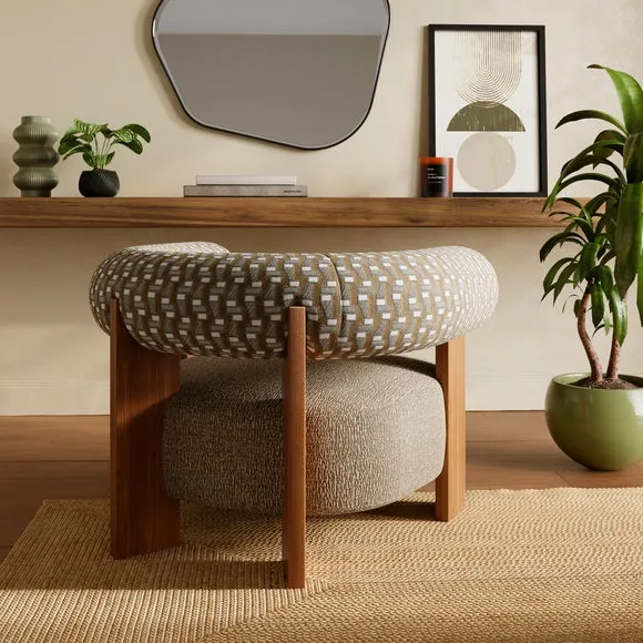 Fallon Cut Velvet Accent Chair 2