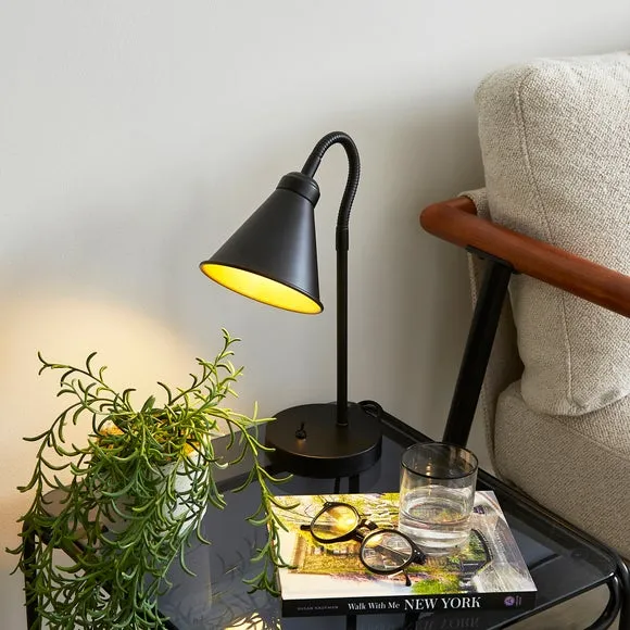 Newton Industrial Goose Neck Adjustable Table Lamp 1