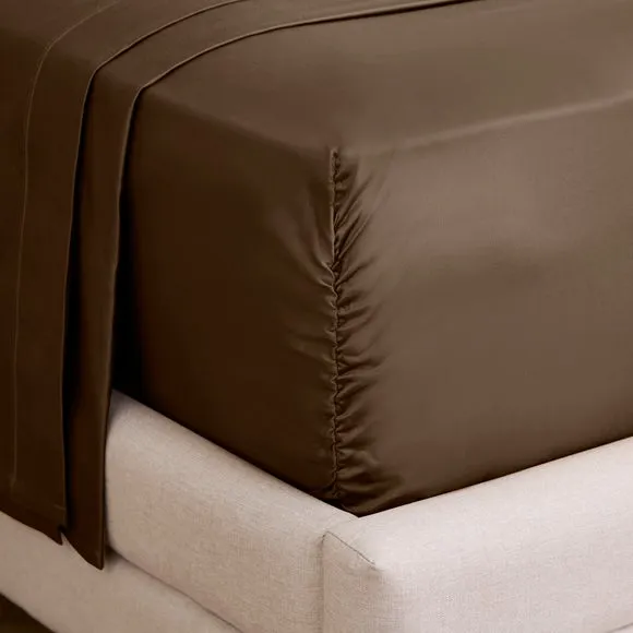 Dorma 800 Thread Count 100% Cotton Sateen Fitted Sheet 1