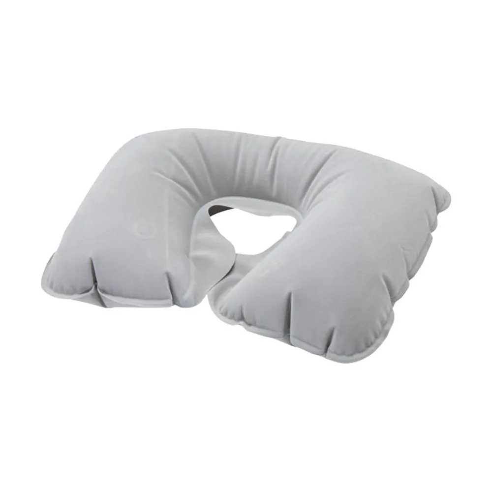Floso Inflatable Plain Travel Pillow in Grey