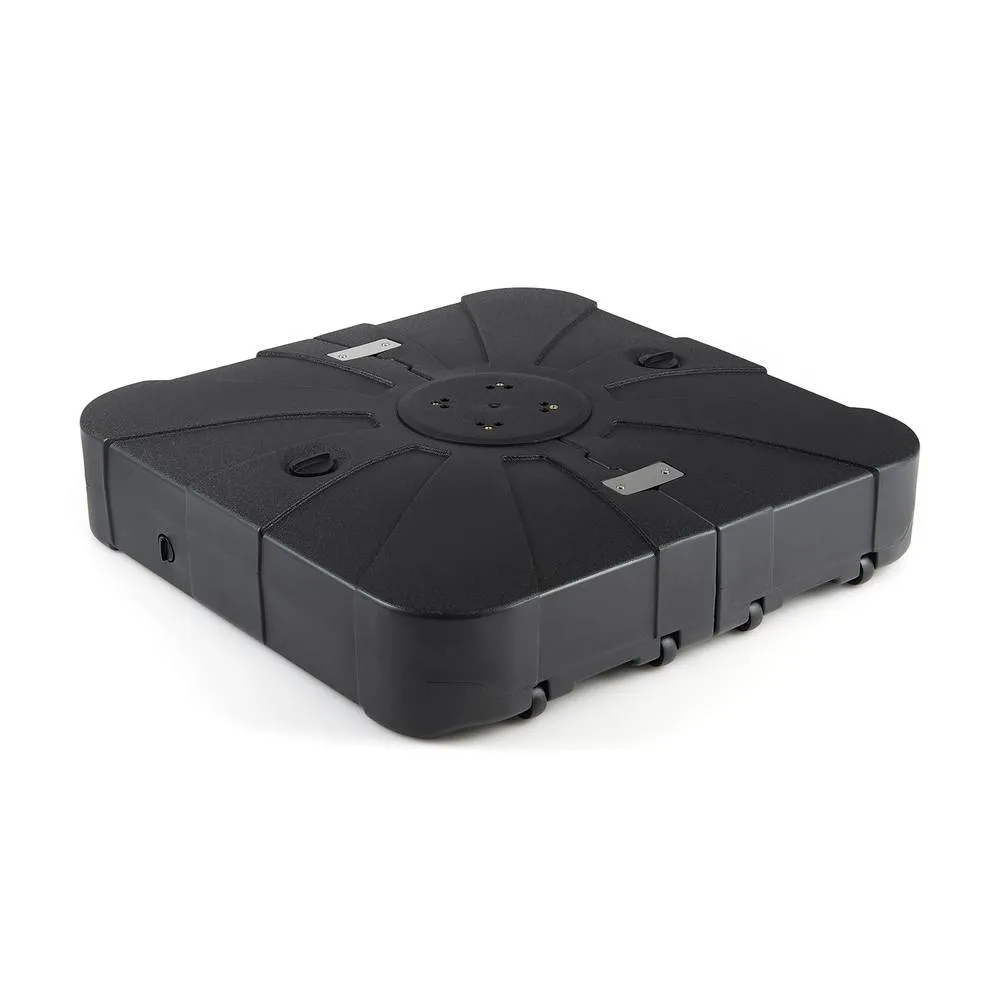 Costway 130kg Cantilever Patio Umbrella Base HDPE Offset Umbrella Stand in Black 2