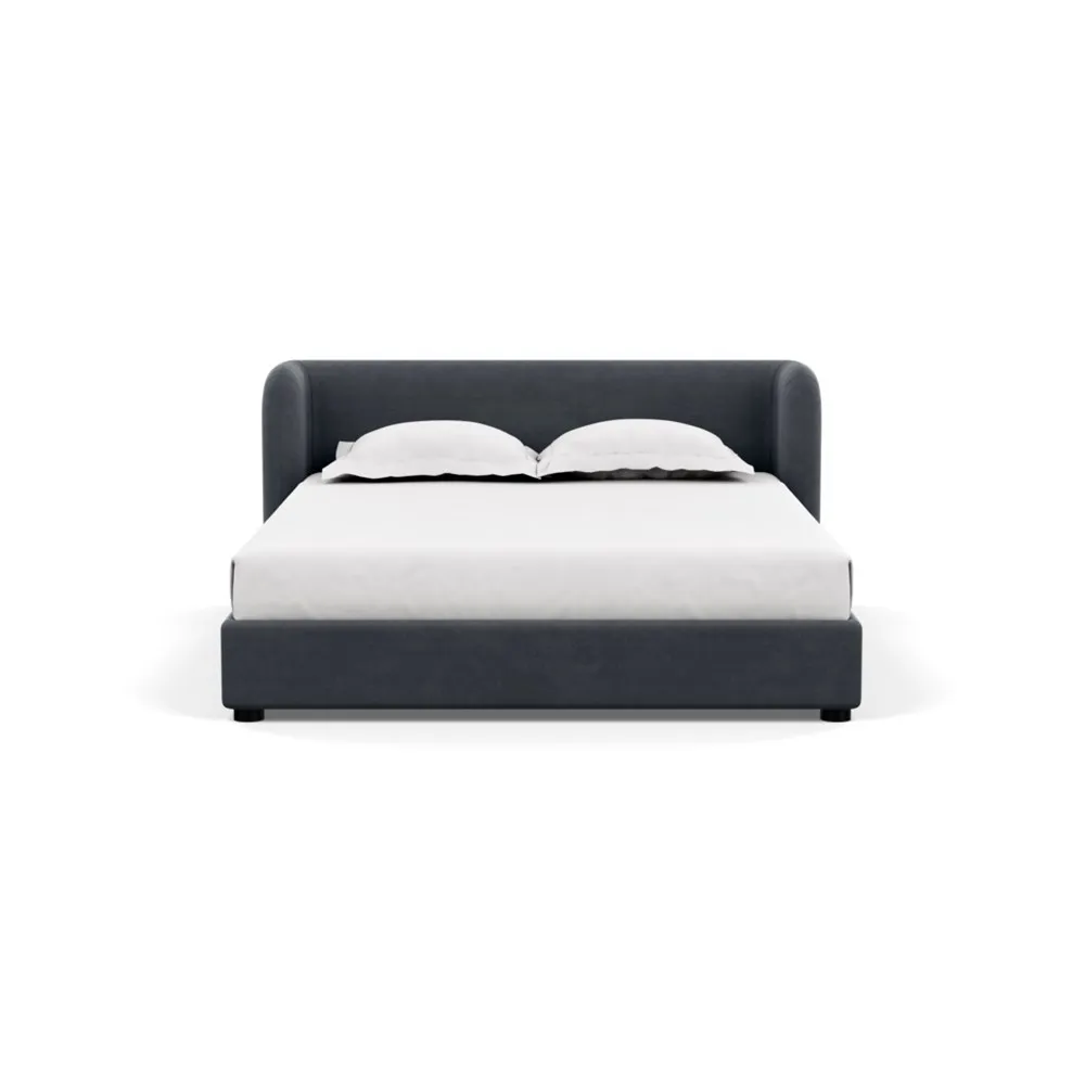 Heal's Group Bed King Linen Dark Grey