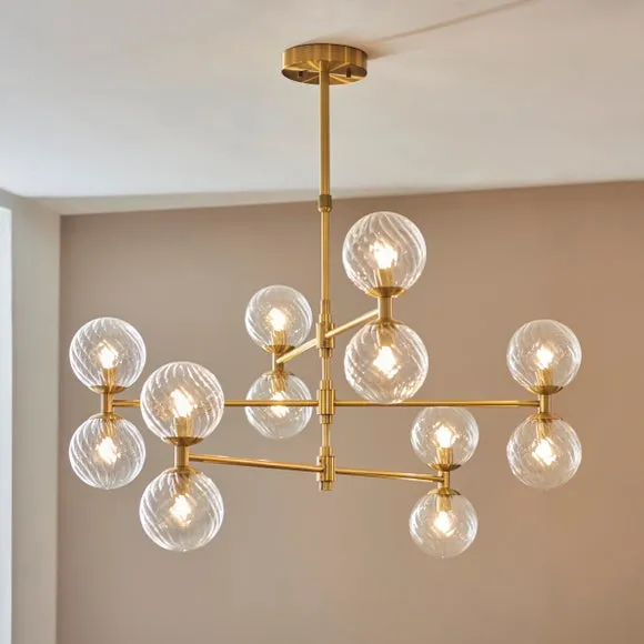 Vogue Esteban Art Deco 12 Light Adjustable Ceiling Light