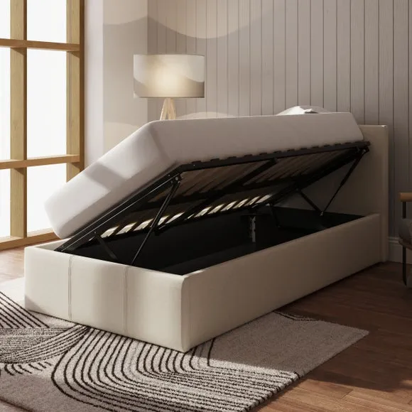 Side Lift Ottoman Bed Frame, Fabric 2