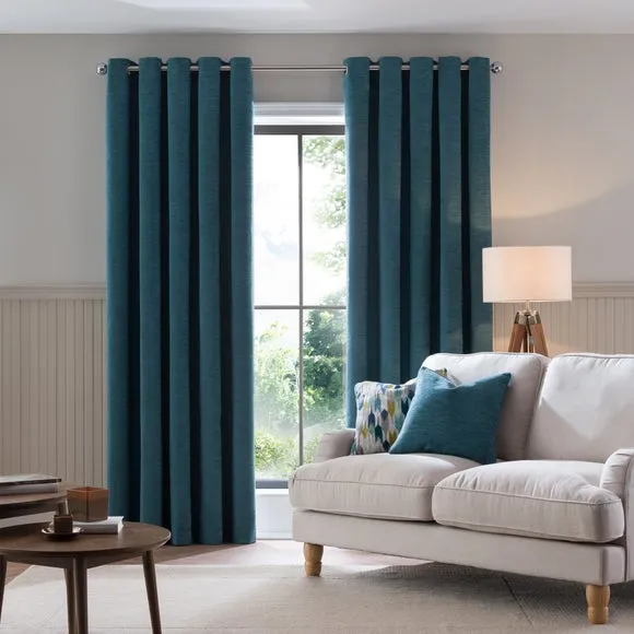 Genoa Chenille Blackout Eyelet Curtains 2