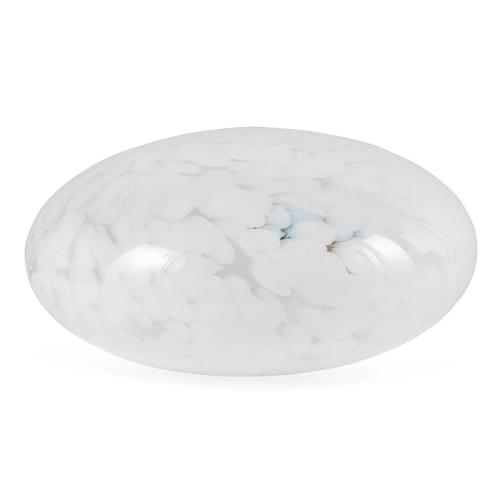 Heal's Speckled Glass Table Lamp White 2