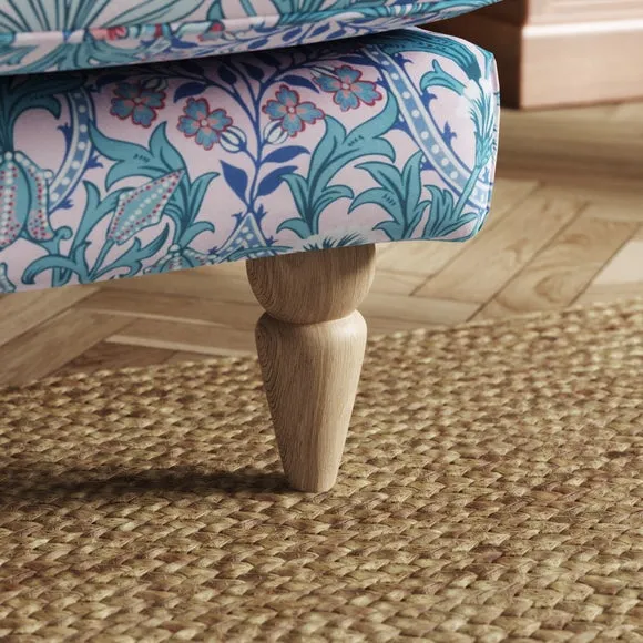 Jolene William Morris Woodland Weeds Print Velvet Snuggle Chair 5
