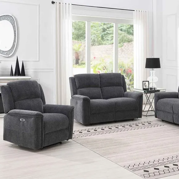 Lanark Chenille Power Recliner 2 Seater Sofa 2